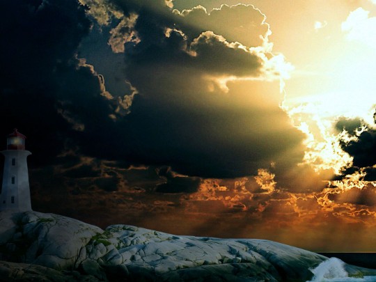 Enduring Beacon: How a Lighthouse Stands Defiant Against a Stormy Sky - Lifestyle news