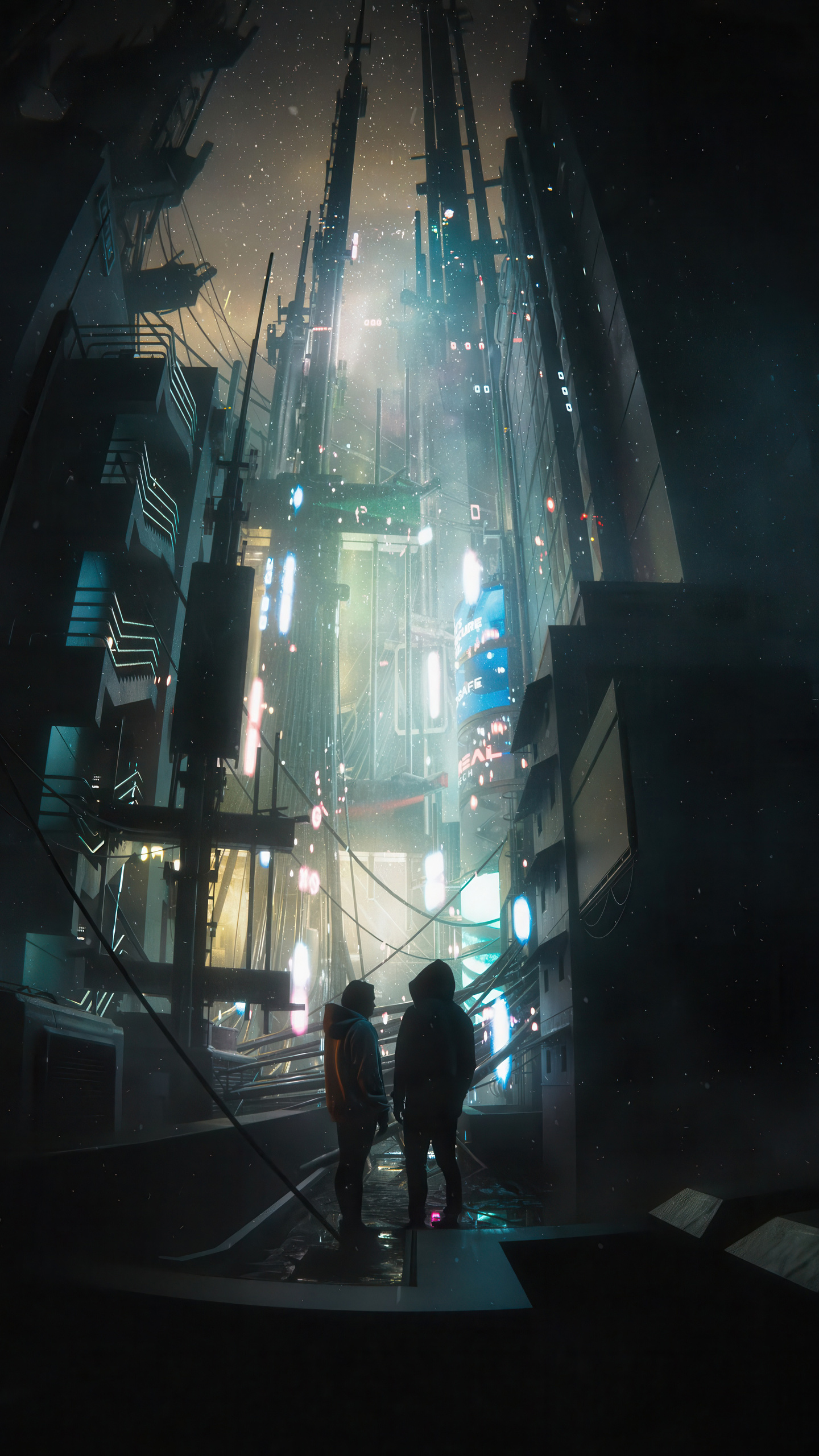 Bajo la Lluvia de Neón: Un Viaje Cyberpunk en el Corazón Urbano de Neo-Kyoto